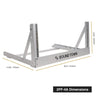 Sound Town 2PF-4A-R | REFURBISHED: 4U Aluminum 2-Post Desktop Open-Frame Rack for PA, Audio/Video, Network Switches, Routers, Patch Panels, Angle Adjustable - Size & Dimensions