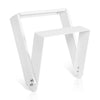 Sound Town CARME-112WUB-V | CARME Series Vertical Wall Mount Bracket for CARME-112WG3, White-Front 