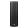 Sound Town CARPO-K3PW | Powered Wall-Mount Column Line Array Speaker w/ 2x5" Woofers, Dual Compression Drivers, Class-D amp, TWS, Birch Plywood, Black - Front View