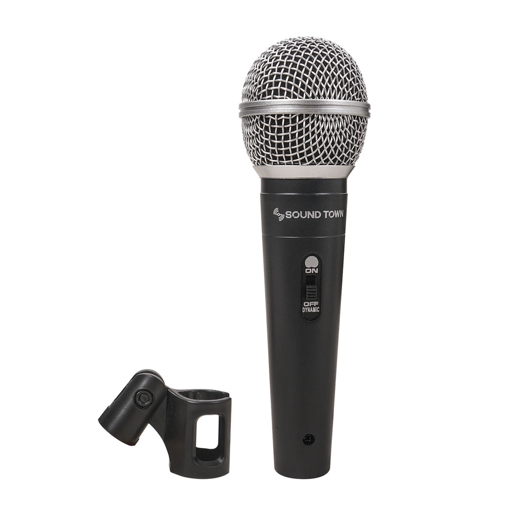 Sound Town CARPO-L2MKT3 3-piece Professional Handheld Dynamic Microphone Kit with Carry Case, Mic Clips
