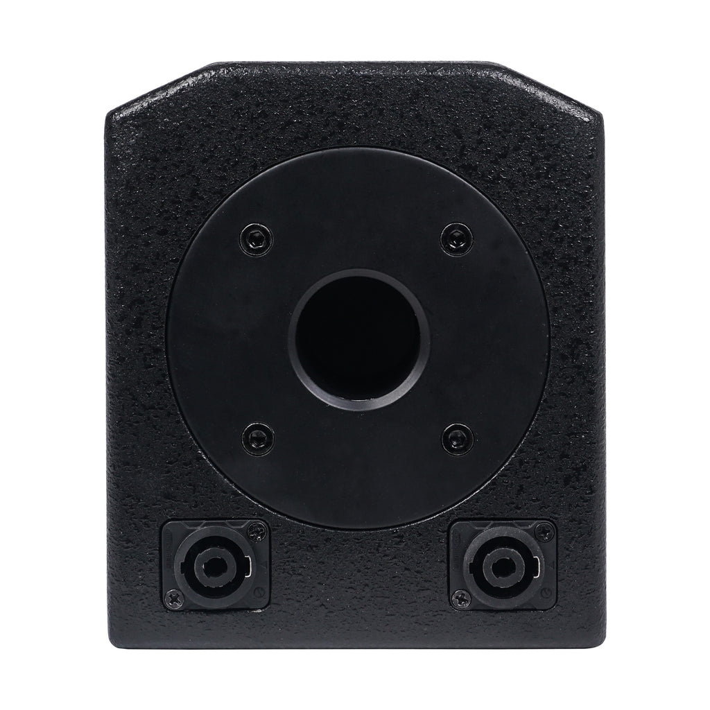 Sound Town CARPO-M12V5 | CARPO Series Pair of Passive Wall-Mount Column Mini Line Array Speakers with 4 x 5” Woofers, Black for Live Event, Church, Conference, Lounge, Installation - 35mm Mounting Socket