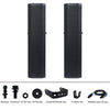 Sound Town CARPO-M12V5 | CARPO Series Pair of Passive Wall-Mount Column Mini Line Array Speakers with 4 x 5” Woofers, Black for Live Event, Church, Conference, Lounge, Installation - Package Contents, Included Accessories