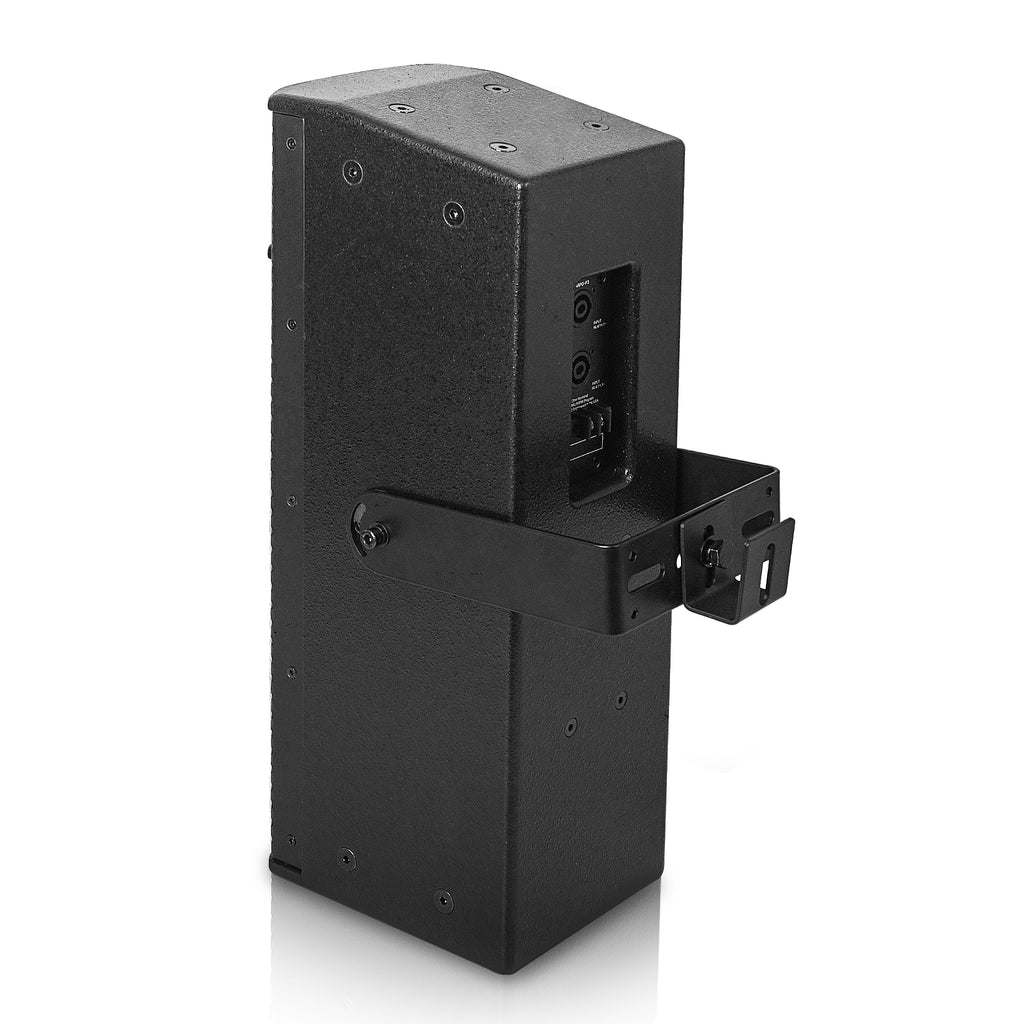 Sound Town CARPO-P3B-R | REFURBISHED: Pair of High-Power 500W Passive Column Line Array Speakers with 2x5" Woofers, Dual Compression Drivers, Birch Plywood, Wall Mount, Black with U-brackets