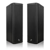 Sound Town CARPO-P3B-R | REFURBISHED: Pair of High-Power 500W Passive Column Line Array Speakers with 2x5" Woofers, Dual Compression Drivers, Birch Plywood, Wall Mount, Black