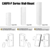 Sound Town CARPO-P3W | Pair of High-Power 500W Passive Column Line Array Speakers with 2x5" Woofers, Birch Plywood, Wall Mount, Installation, White - Flexible Mounting Options