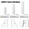 Sound Town CARPO-P6W | High-Power 900W Passive Column Line Array Speaker w/ 4x5" Woofers, Compression Drivers, Birch Plywood, Wall-Mount Installations, White - Included U-Bracket and 10 degree Tilt Adapter Instructions