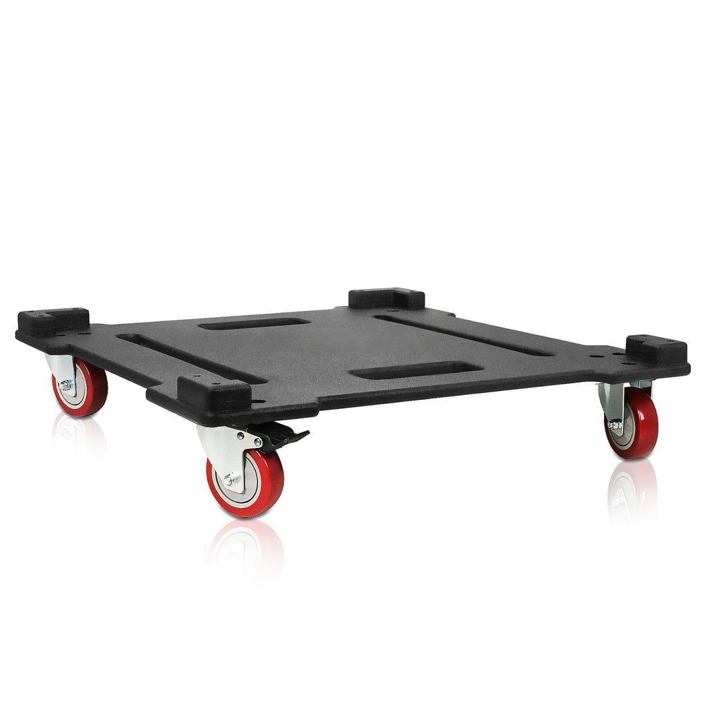 Sound Town FILA-1821CB | Caster Board for Safe and Easy Transport of FILA-18S/21S Subwoofer and Furniture, with 4-inch Wheels and Brakes-Moving Dolly