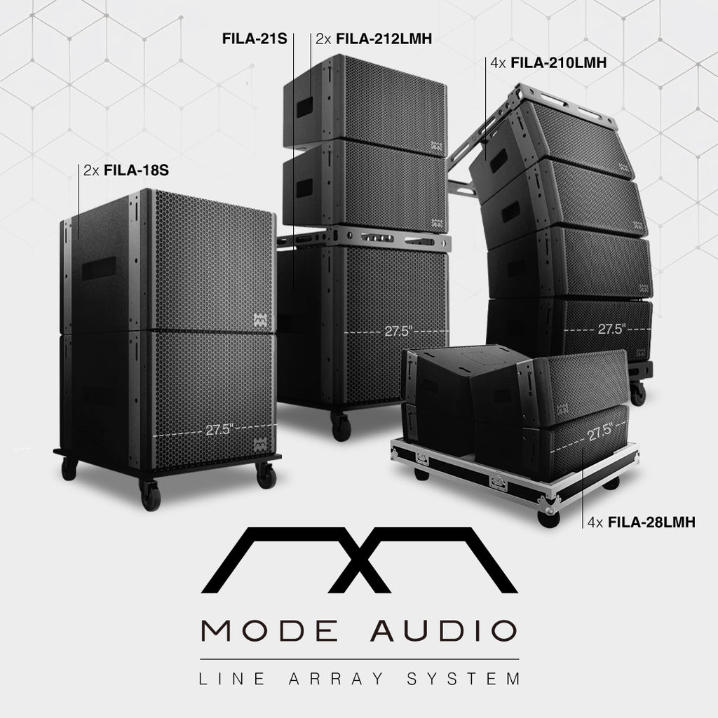 MODE Audio FILA Series Line Array Systems Ultra Lightweight Seamless Integration