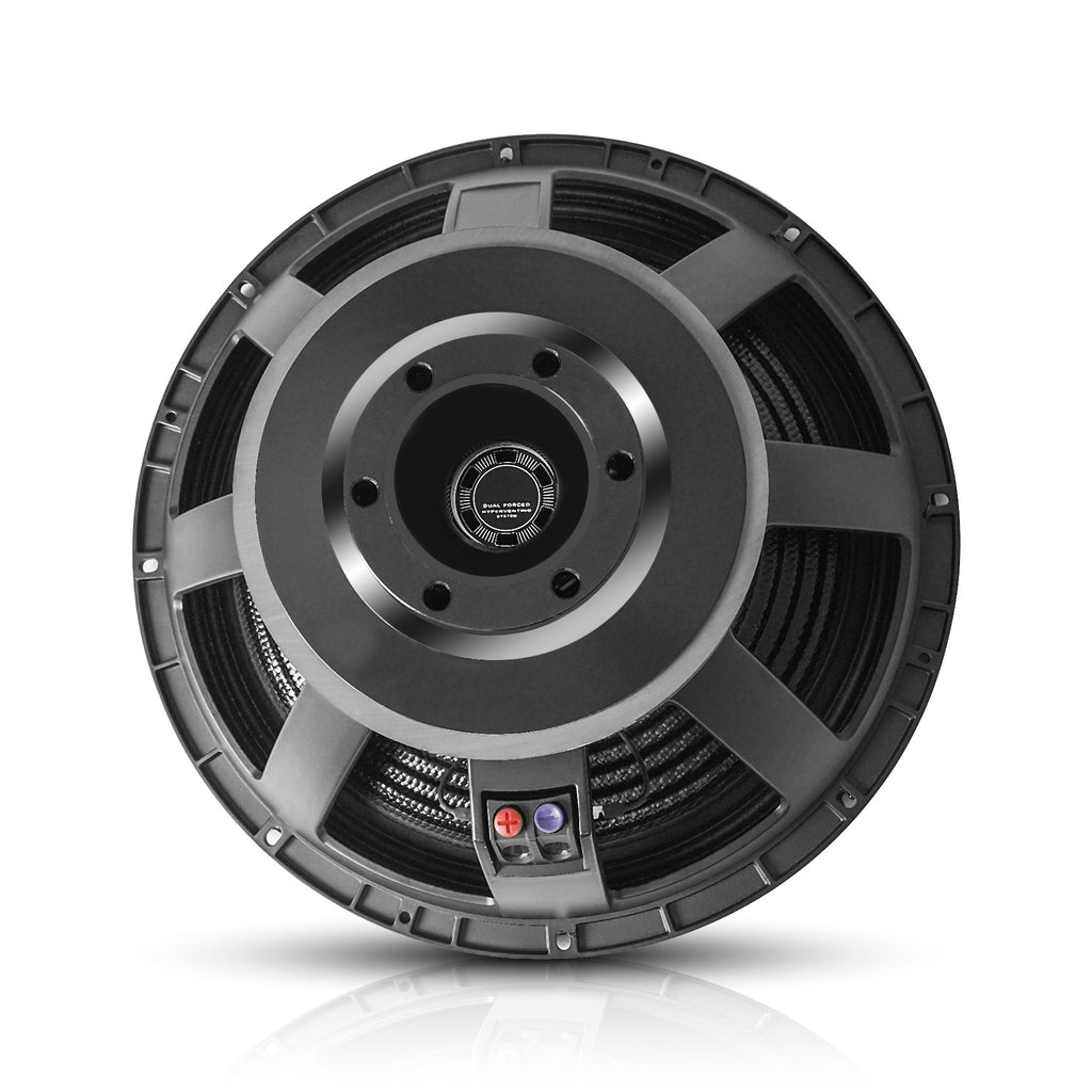 Sound Town STLF-18X451 | 18" 1600W RMS Cast Aluminum Frame Woofer (Low Frequency Driver) with 4.5" Voice Coil, Replacement Woofer for High-Power PA/DJ Subwoofer - Back View