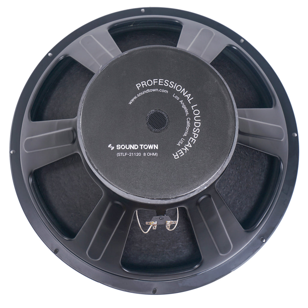 Sound Town STLF-21120-R | REFURBISHED: 21" Raw Woofer Speaker, 600 Watts Pro Audio PA DJ Replacement Subwoofer Low Frequency Driver - Back View