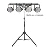 Sound Town STLS-T09-R | REFURBISHED: DJ Lighting Stand, Height Adjustable, 9 ft Tall, with T-Bar and Tripod Base - 3.7 Feet T-bar with Hanging Bolts Capable of Supporting Up to 4 Par Cans