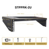 Sound Town STPPRK-2U-R | REFURBISHED: 2U Wall/Under-Desk Mount Patch Panel Bracket, for 19" PA/AV/IT/Computer Equipment - Size and Dimensions, Parts, Included in the Box, Accessories, Package Contents, Screw Sizes