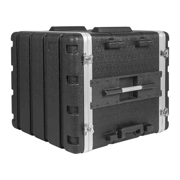 STRC-A10UT | Lightweight and Compact 10U PA/DJ ABS Road Case w/ 9U Rack  Space, 19” Depth, Retractable Handle, Wheels, Heavy-Duty Latches