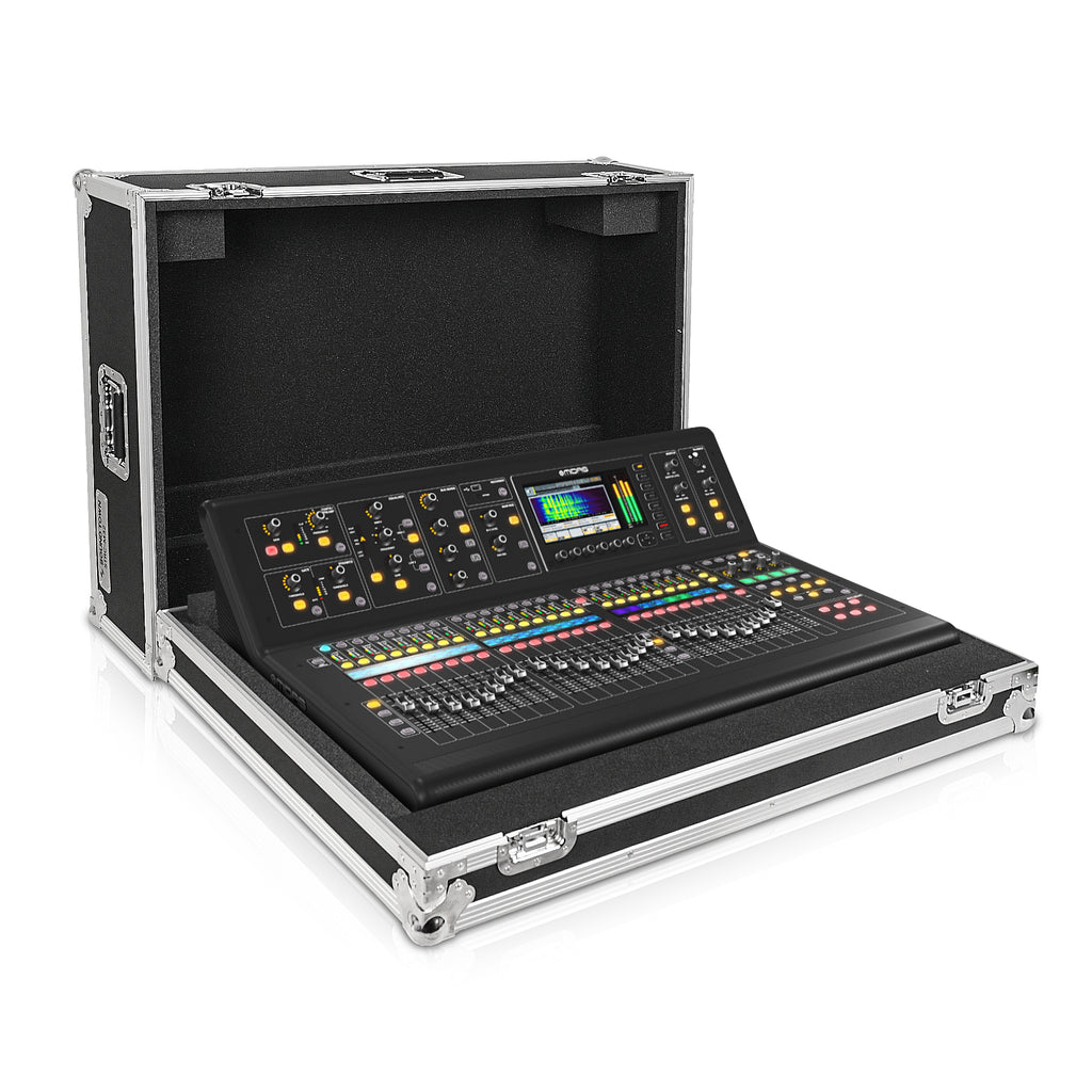 Sound Town STRC-M32-R | REFURBISHED: ATA Plywood Mixer Case with Interior Foam Protection and Built-in Wheels for Midas M32 Digital Mixer