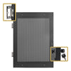 Sound Town STRK-DS16U | Vented Server Rack Doors, for STRK-M16U Steel Rack-Mesh Hinge Key Set