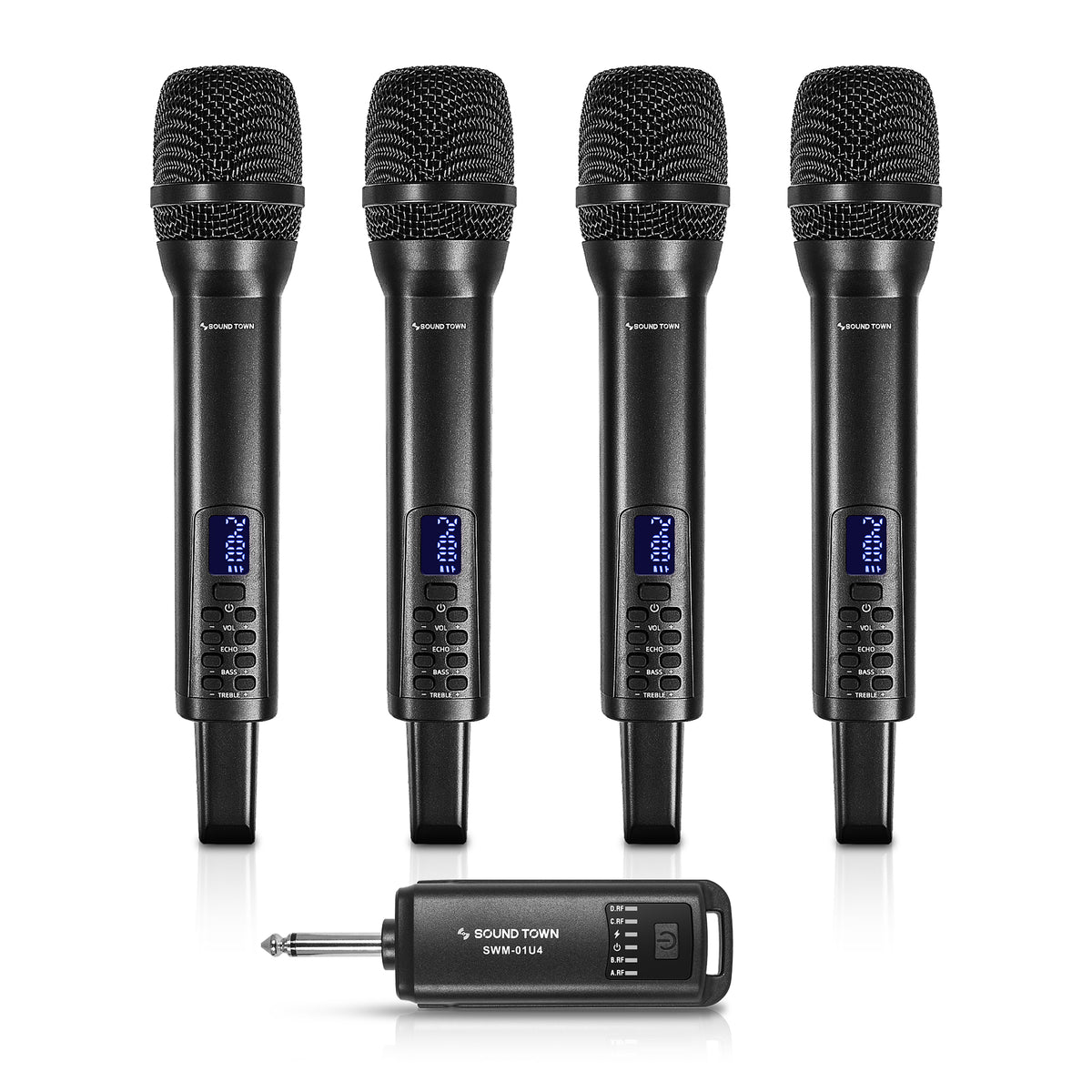 SWM 01U4 2.4GHz Rechargeable Wireless Mic System w 4 Mics