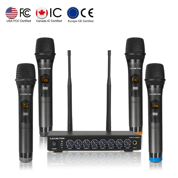 SWM16-4MEGA  200 Channels Wireless Microphone Karaoke Mixer System – Sound  Town