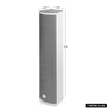 Sound Town TARVOS-CL45G | Passive 70V/100V 4x5" Weather-Resistant Column Array Speaker, w/ IP55-rated Aluminum Enclosure, for Home & Commercial, Gray-Dimension