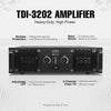 Sound Town TDi-3202 | MODE Audio High-Power Density Class-TD 2-Channel PA/DJ Power Amplifier, 2 x 3200W RMS at 4-ohm, with LPF, HPF, Bass Boost-Product Features
