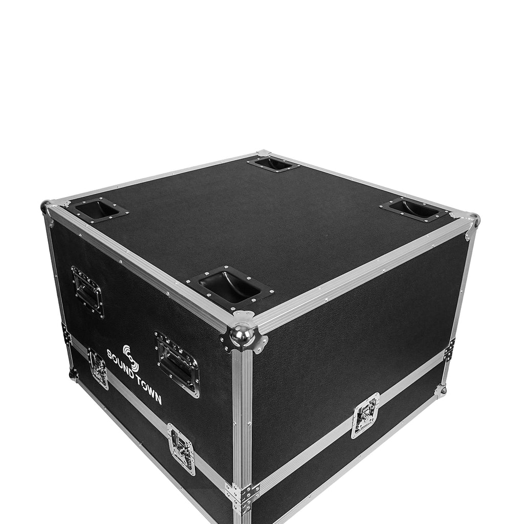 Z208BX4-IFC | ZETHUS Series 4 x Dual 8” Line Array Loudspeaker System with  Flight Case, Full-Range/Bi-Amp Switchable, Black