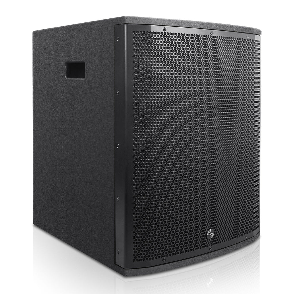 Sound Town ZS-M115SM3PWX4 | ZETHUS Series 1400W Powered Line Array Subwoofer, with Class-D amp, DSP, LPF, Black for Live Sound, Stage, Clubs, Churches and Schools - Omnidirectional Dispersion