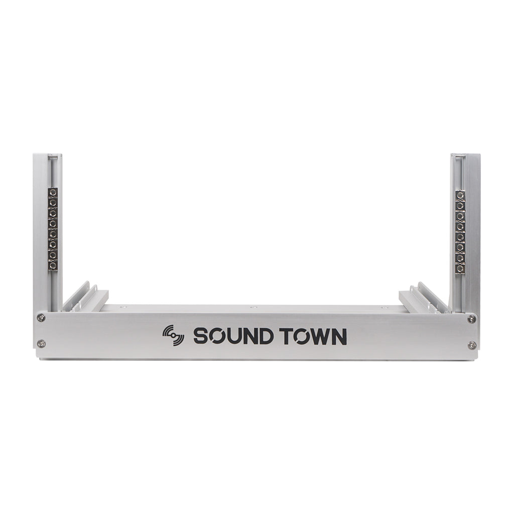 2PF-8A  8U Aluminum 2-Post Desktop PA/Network Open-Frame Rack, Angle  Adjustable – Sound Town