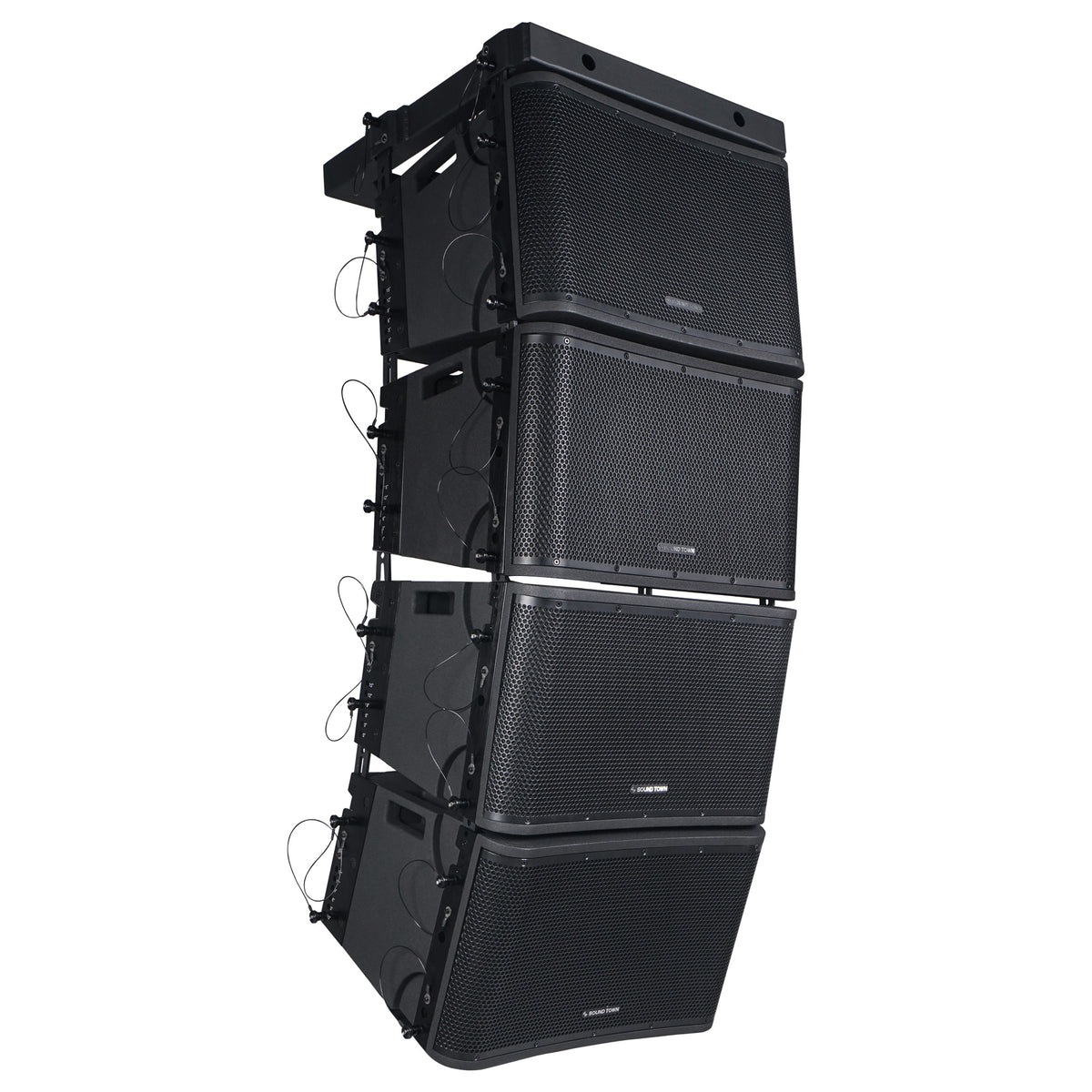 ZETHUS-112BPWX4 | 4 x 12” Powered 2-Way Line Array Speaker 