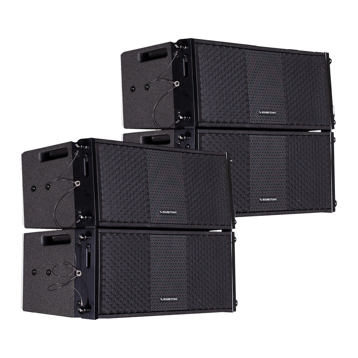 ZETHUS-208BV2-2PAIRS | Four Dual 8-inch Line Array Speakers 